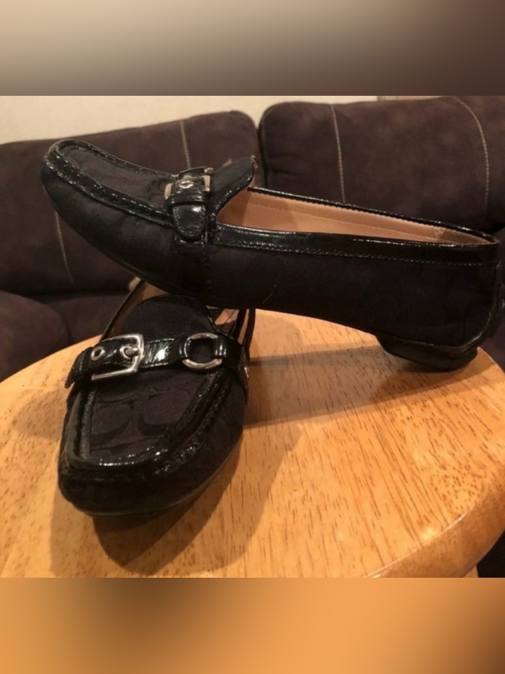 Women’s Coach Black Signature Jacquard size 7M
